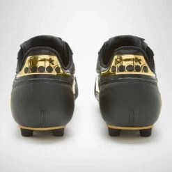 Diadora Men's Brasil #9 Italy LT+MDPU Soccer Shoe - Black/Gold -Cheap Outmove Shoes Store 101.178784 C0893 20 HR