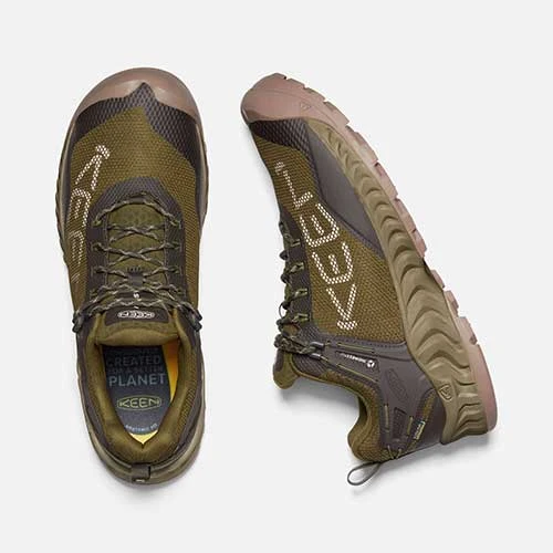 Keen Men's NXIS Evo WP Hiking Shoe - Dark Olive/Black Olive - Regular (D) 4 Keen Men's NXIS Evo WP Hiking Shoe - Dark Olive/Black Olive - Regular (D) - Image 4