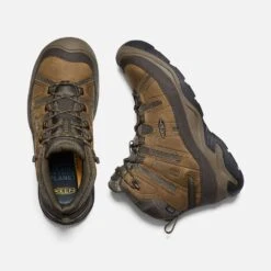 Keen Men's Circadia Mid WP Hiking Boot- Bison/Brindle- Wide (2E) -Cheap Outmove Shoes Store 1026841 PLD PDP