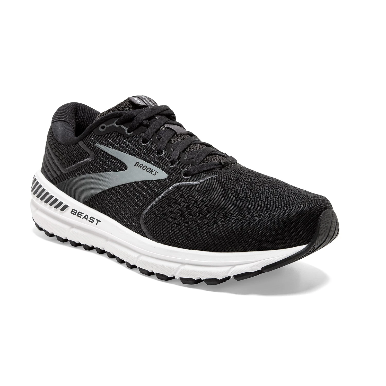 BROOKS Men's Beast 20 Running Shoe - Black/Ebony/Grey - Regular (D) 2 BROOKS Men's Beast 20 Running Shoe - Black/Ebony/Grey - Regular (D) - Image 2