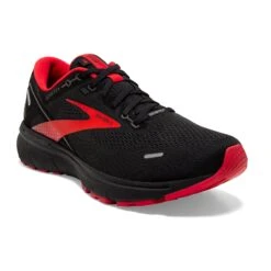 BROOKS Men's Ghost 14 GoreTEX Running Shoe - Black/Blackened Pearl/High Risk Red — Regular (D) -Cheap Outmove Shoes Store 110368 004 A Ghost 14 GTX
