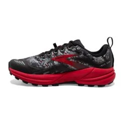 BROOKS Men's Cascadia 16 Trail Running Shoe - Black/Grey/Red - Regular (D) -Cheap Outmove Shoes Store 110376 008 M Cascadia 16