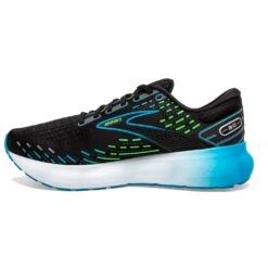 BROOKS Men's Glycerin 20 Running Shoe- Black/Hawaiian Ocean/Green - Regular (D) -Cheap Outmove Shoes Store 110382 006 M Glycerin 20