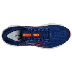 BROOKS Men's Glycerin 20 Running Shoe - Blue Depths/Palace Blue/Orange - Regular (D) -Cheap Outmove Shoes Store 110382 444 O Glycerin 20