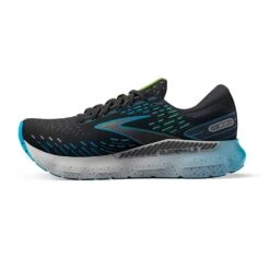 BROOKS Men's Glycerin GTS 20 Running Shoes - Black/Hawaiian Ocean/Green - Regular (D) -Cheap Outmove Shoes Store 110383 006 M Glycerin GTS 20