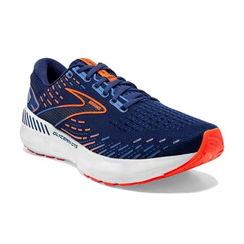 BROOKS Men's Glycerin GTS 20 Running Shoe - Blue Depths/Palace Blue/Orange - Regular (D) 2 BROOKS Men's Glycerin GTS 20 Running Shoe - Blue Depths/Palace Blue/Orange - Regular (D) - Image 2