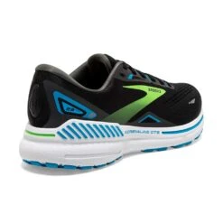 BROOKS Men's Adrenaline GTS 23 Running Shoe- Black/Hawaiian Ocean/Green- Wide (2E) -Cheap Outmove Shoes Store 110391 006 H Adrenaline GTS 23 b41a97d2 c67c 432f bb2c b26a24522a48