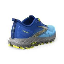BROOKS Men's Cascadia 17 Trail Running Shoe - Blue/Surf The Web/Sulphur - Regular (D) -Cheap Outmove Shoes Store 110403 416 H Cascadia 17