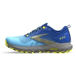 BROOKS Men's Cascadia 17 Trail Running Shoe - Blue/Surf The Web/Sulphur - Regular (D) -Cheap Outmove Shoes Store 110403 416 M Cascadia 17