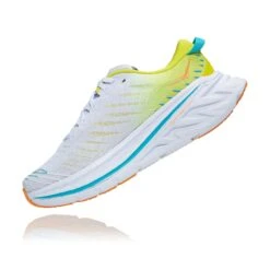 Hoka Men's Bondi X Running Shoe - White/Evening Primrose - Regular (D) -Cheap Outmove Shoes Store 1113512 WEPR 4 1