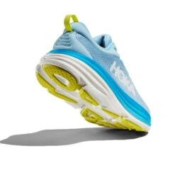 Hoka Men's Bondi 8 Running Shoe - Airy Blue/Diva Blue - Wide (2E) -Cheap Outmove Shoes Store 1123202 ABDB 4