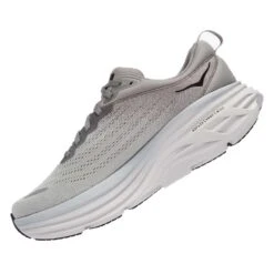 Hoka Men's Bondi 8 Running Shoe- Sharkskin/Harbor Mist- Wide (2E) -Cheap Outmove Shoes Store 1123202 SHMS 4 d130a089 fed7 4b76 a648 52a8133c826c