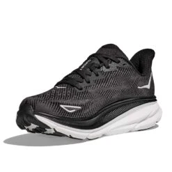Hoka Men's Clifton 9 Running Shoe - Black/White -Cheap Outmove Shoes Store 1127895 BWHT 3
