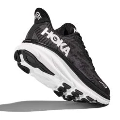 Hoka Men's Clifton 9 Running Shoe - Black/White -Cheap Outmove Shoes Store 1127895 BWHT 4