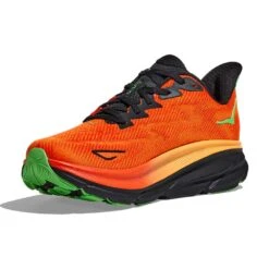 Hoka Men's Clifton 9 Running Shoe- Flame/Vibrant Orange - Regular (D) -Cheap Outmove Shoes Store 1127895 FVOR 3