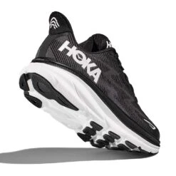 Hoka Men's Clifton 9 Running Shoe- Black/White - Wide (2E) -Cheap Outmove Shoes Store 1127896 BWHT 4 59524f32 019b 449c 9200 86ed5a12aebe