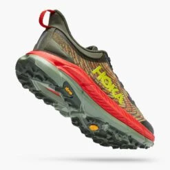 Hoka Men's Mafate Speed 4 Trail Shoe - Thyme/Fiesta- Regular (D) -Cheap Outmove Shoes Store 1129930 TFST 3