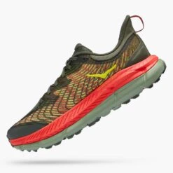 Hoka Men's Mafate Speed 4 Trail Shoe - Thyme/Fiesta- Regular (D) -Cheap Outmove Shoes Store 1129930 TFST 4