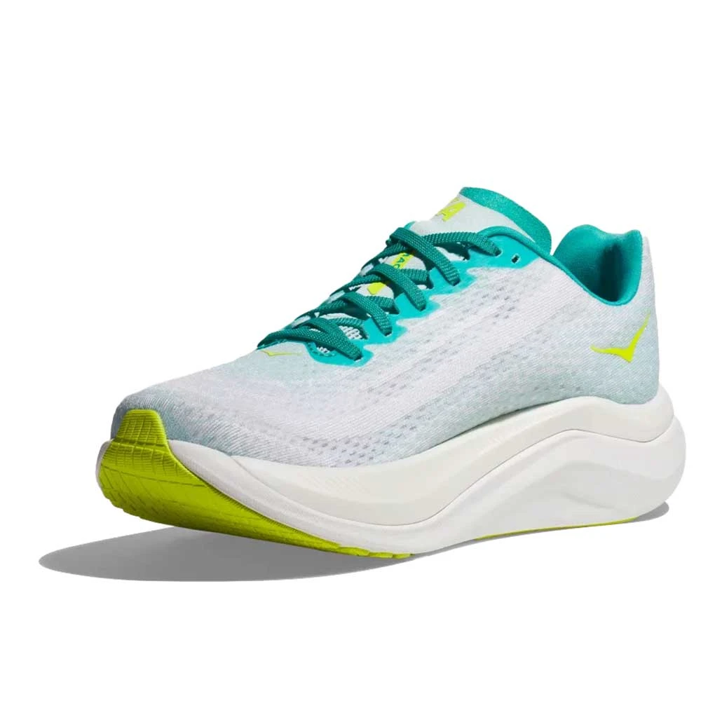 Hoka Men's Mach X Running Shoe - White/Blue Glass - Regular (D) 3 Hoka Men's Mach X Running Shoe - White/Blue Glass - Regular (D) - Image 3
