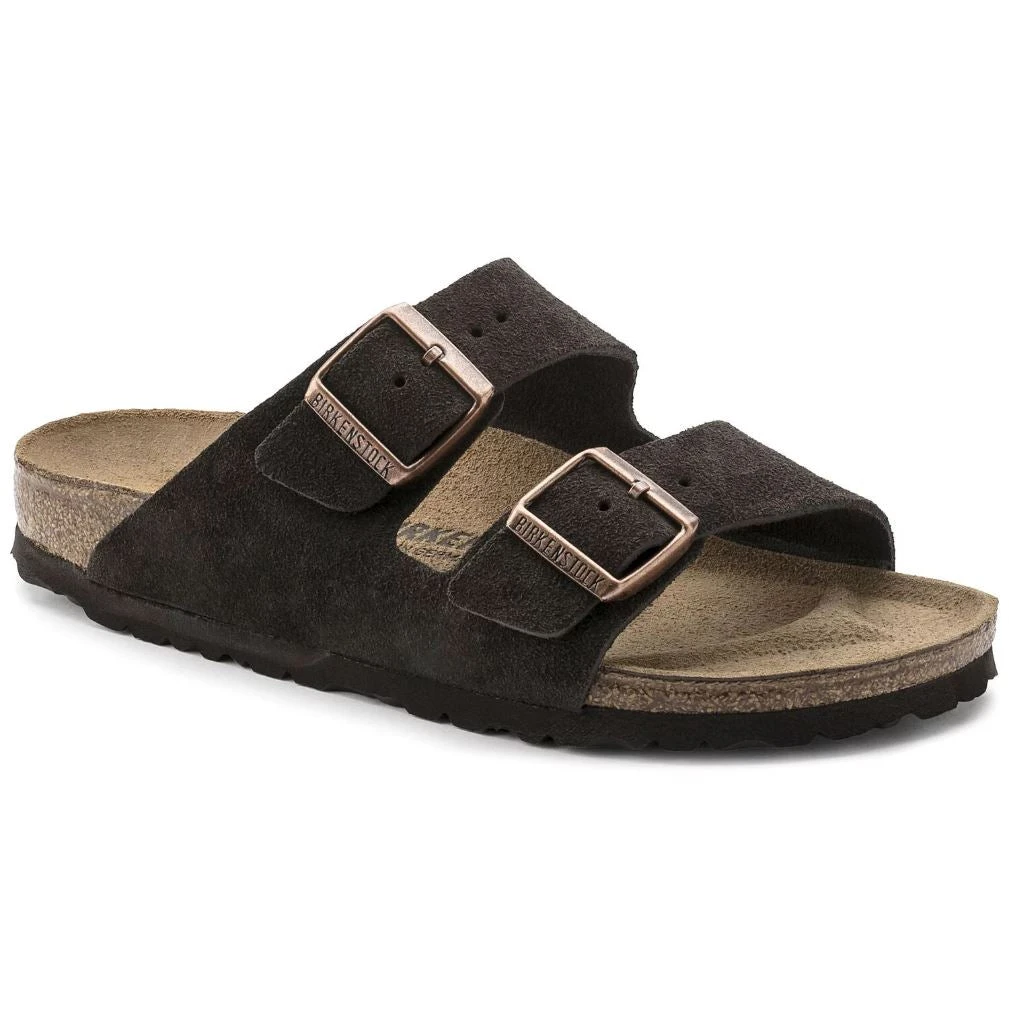 Birkenstock Arizona Mocha Suede Leather Sandal- Regular/Wide 1 Birkenstock Arizona Mocha Suede Leather Sandal- Regular/Wide