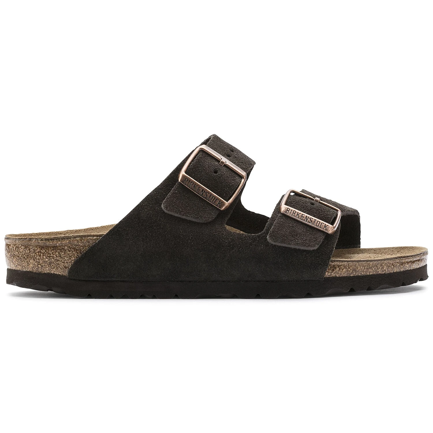 Birkenstock Arizona Mocha Suede Leather Sandal- Regular/Wide 2 Birkenstock Arizona Mocha Suede Leather Sandal- Regular/Wide - Image 2