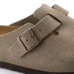 Birkenstock Boston Soft Footbed Taupe Suede- Regular/Wide -Cheap Outmove Shoes Store 560771 detail 1 bost tau