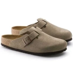 Birkenstock Boston Soft Footbed - Taupe - Medium/Narrow -Cheap Outmove Shoes Store 560771 pair