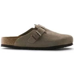Birkenstock Boston Soft Footbed - Taupe - Medium/Narrow -Cheap Outmove Shoes Store 560771 side