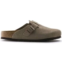 Birkenstock Boston Soft Footbed Taupe Suede- Regular/Wide -Cheap Outmove Shoes Store 560771 side bost tau