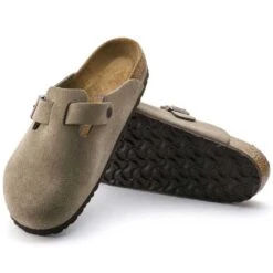 Birkenstock Boston Soft Footbed - Taupe - Medium/Narrow -Cheap Outmove Shoes Store 560771 sole