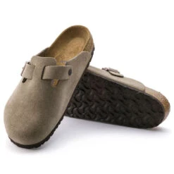 Birkenstock Boston Soft Footbed Taupe Suede- Regular/Wide -Cheap Outmove Shoes Store 560771 sole bost tau