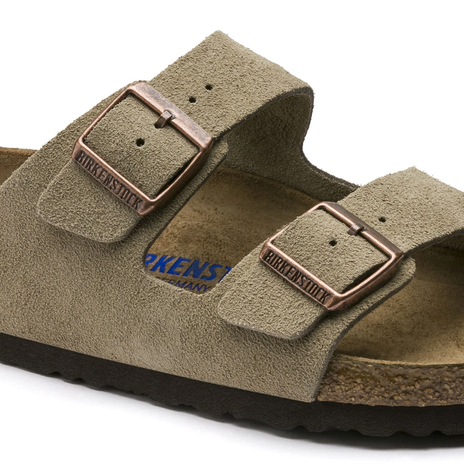 Birkenstock Arizona Soft Footbed Taupe Suede Leather Sandal - Taupe- Regular/Wide 5 Birkenstock Arizona Soft Footbed Taupe Suede Leather Sandal - Taupe- Regular/Wide - Image 5