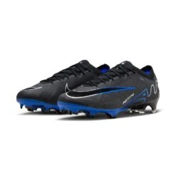 Nike Zoom Mercurial Vapor 15 Elite FG Soccer Cleat- Black/Chrome-Hyper Blue- Regular (D) -Cheap Outmove Shoes Store AURORA DJ4978 040 PHCFH001 2000