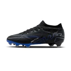 Nike Zoom Mercurial Vapor 15 Pro FG Soccer Cleat- Black/Chrome-Hyper Blue- Regular (D) -Cheap Outmove Shoes Store AURORA DJ5603 040 PHSLH000 2000