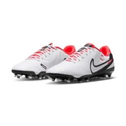 Nike Tiempo Legend 10 Academy MG Soccer Cleat - White/Black-Bright Crimson- Regular (D) -Cheap Outmove Shoes Store AURORA DV4337 100 PHCFH001 2000