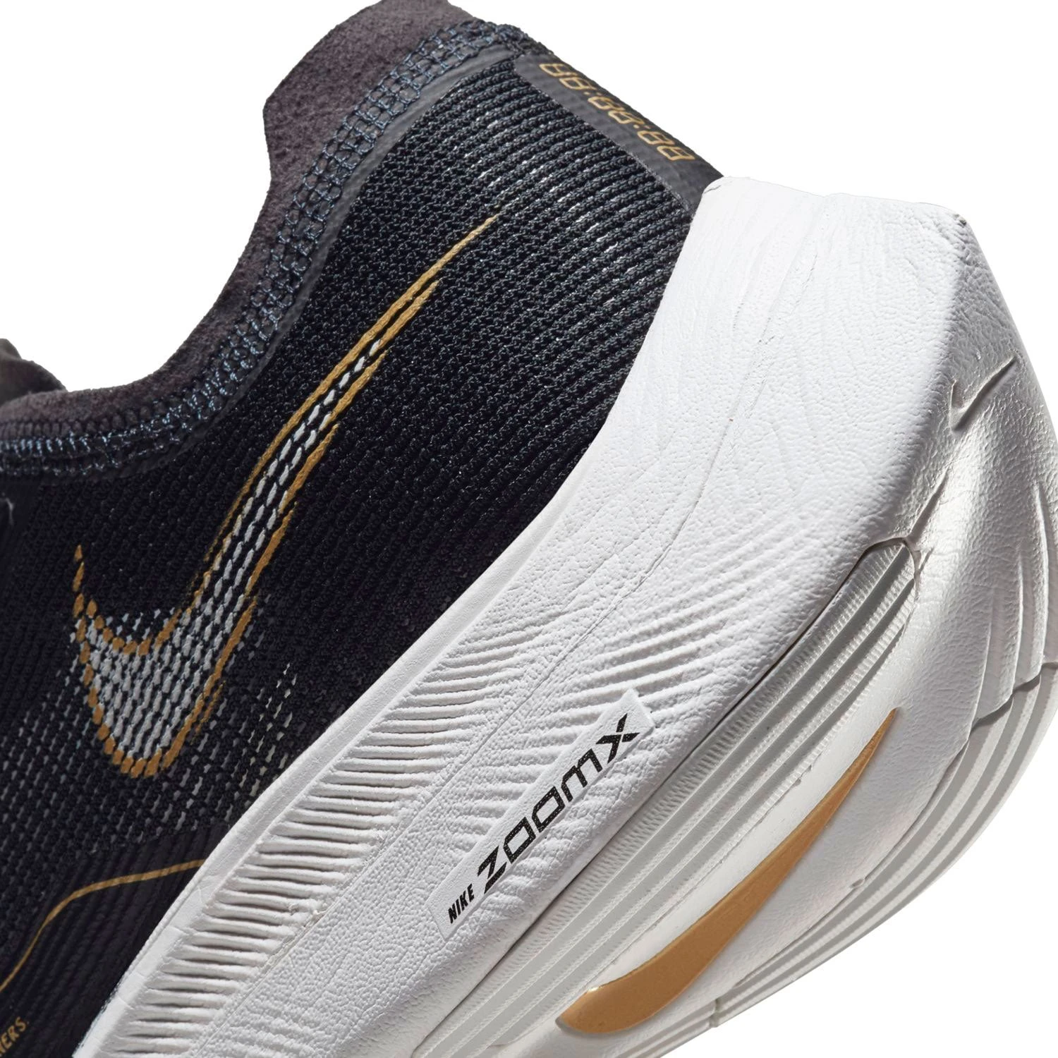 Nike Men's ZoomX Vaporfly Next % 2 Racing Shoe - Black/White/Metallic Gold Coin - Regular (D) 8 Nike Men's ZoomX Vaporfly Next % 2 Racing Shoe - Black/White/Metallic Gold Coin - Regular (D) - Image 8
