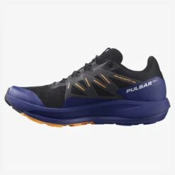 Salomon Men's Pulsar Trail Shoe - Black/Clematis Blue/Blazing Orange- Regular (D) -Cheap Outmove Shoes Store L41603200 de44a807ae7e456be51116f7aca92a13