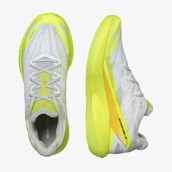 Salomon Men's Phantasm 2 Running Shoe - White/Safety Yellow/Metal - Regular (D) -Cheap Outmove Shoes Store L47383000 deb3369b1c3eeb94f996bb62974b60b6