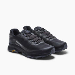 Merrell Men's Moab Speed GoreTEX Hiking Shoe - Black/Asphalt - Regular (D) -Cheap Outmove Shoes Store MRLM J067083 021621 S21 004