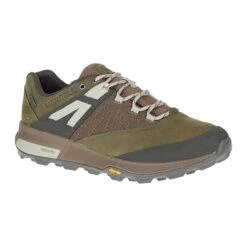 Merrell Men's Zion Waterproof Trail Shoe - Dark Olive - Regular (D)