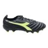 Diadora Men's Brasil Elite 2 LT FG Soccer Shoe - Black/Fluo Yellow