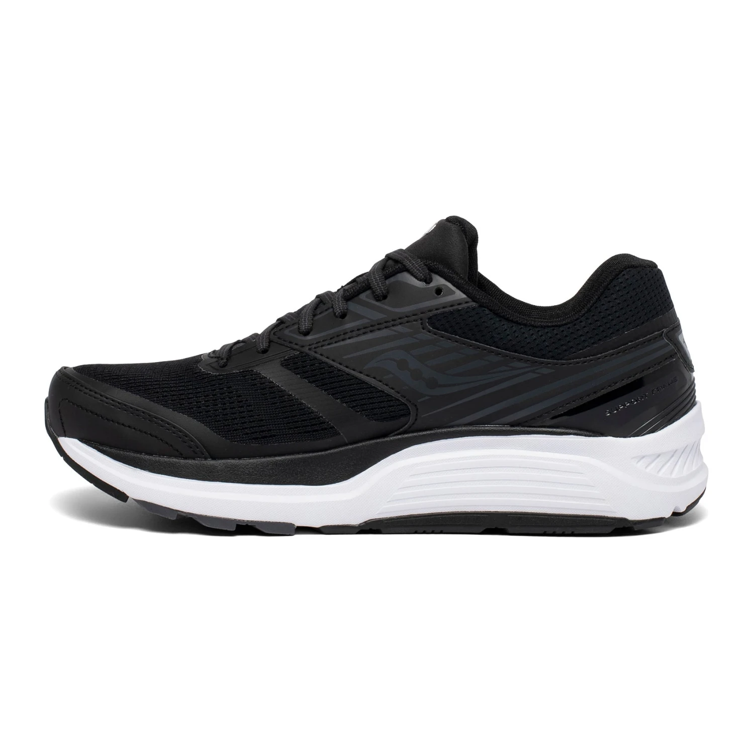 Saucony Men's Echelon 8 Running Shoe - Black/White - Regular (D) 2 Saucony Men's Echelon 8 Running Shoe - Black/White - Regular (D) - Image 2
