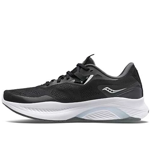 Saucony Men's Guide 15 Running Shoe - Black/White - Wide (2E) 2 Saucony Men's Guide 15 Running Shoe - Black/White - Wide (2E) - Image 2
