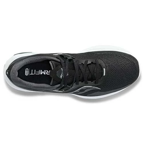 Saucony Men's Guide 15 Running Shoe - Black/White - Wide (2E) 3 Saucony Men's Guide 15 Running Shoe - Black/White - Wide (2E) - Image 3