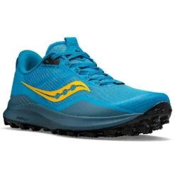 Saucony Men's Peregrine 12 Trail Running Shoe - Ocean/Blk - Regular (D) -Cheap Outmove Shoes Store S20737 32 5