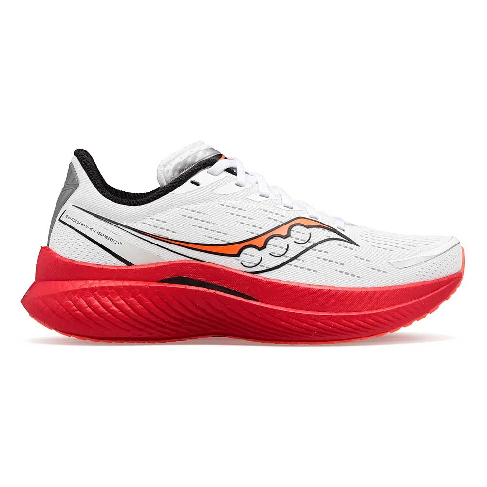 Saucony Men's Endorphin Speed 3 Running Shoe- White/Black/Vizi- Regular (D) 1 Saucony Men's Endorphin Speed 3 Running Shoe- White/Black/Vizi- Regular (D)