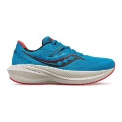 Saucony Men's Triumph 20 Running Shoe- Ocean/Redrock- Regular (D)